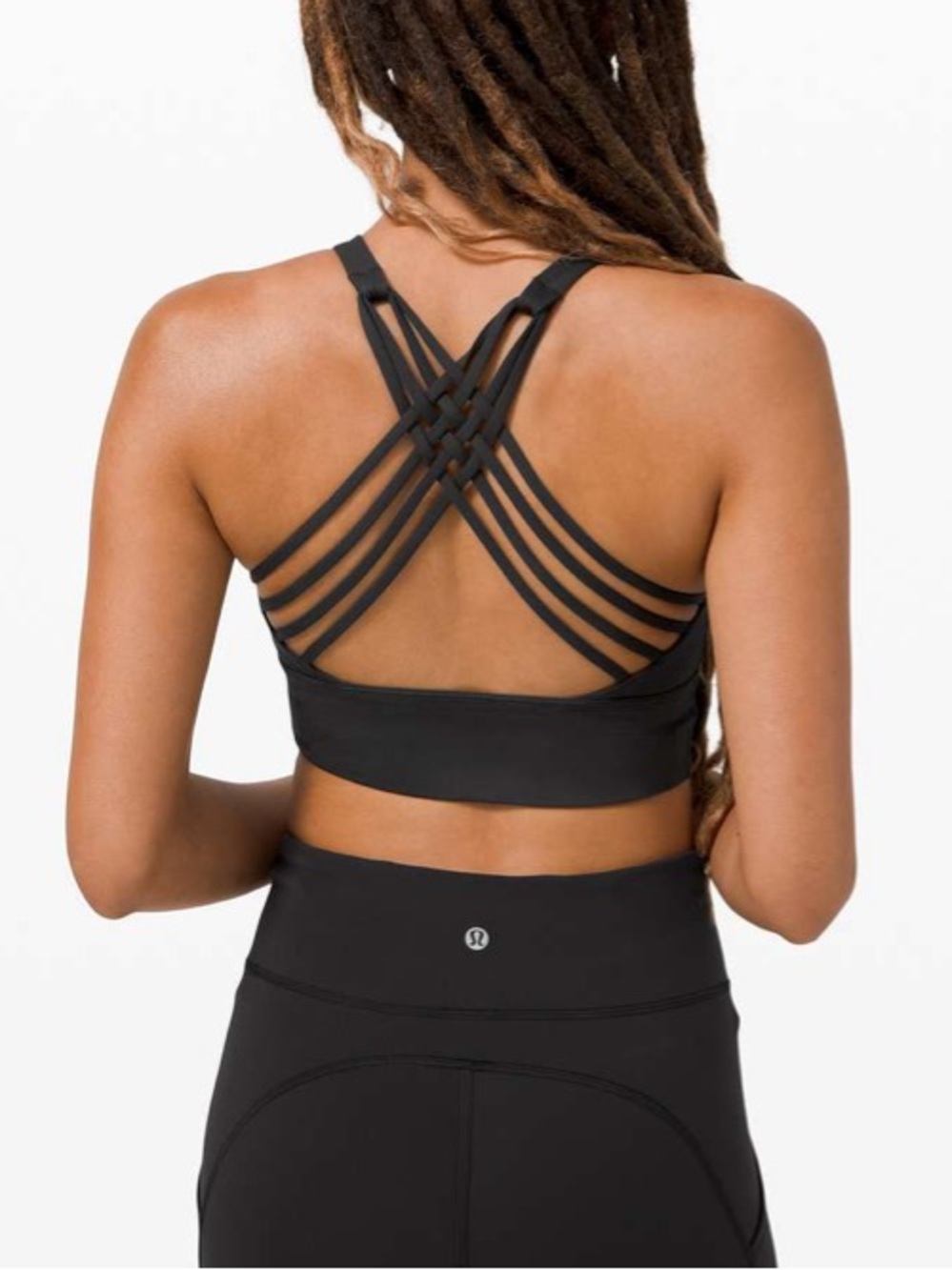 Lululemon Free To Be Bra Wild High Neck *Light Support, A/B Cup Black Athletic